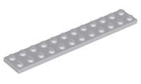 Lego (U) ~ Plate 2 x 12 ~ [Light Bluish Gray]