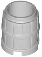 Lego (U) ~ Container Barrel 2 x 2 x 2 ~ [Light Bluish Gray]