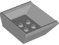 Lego (N) ~ Vehicle Tipper Bed Small ~ [Light Bluish Gray]
