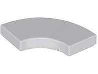 Lego (N) ~ Tile Round Corner 2 x 2 Macaroni ~ [Light Bluish Gray]