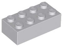 Lego (N) ~ Brick 2 x 4 ~ [Light Bluish Gray]