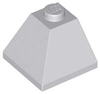 Lego (U) ~ Slope 45 2 x 2 Double Convex Corner ~ [Light Bluish Gray]