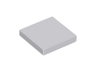 Lego (U) ~ Tile 2 x 2 ~ [Light Bluish Gray]