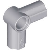 Lego (U) ~ Technic Axle and Pin Connector Angled #6 - 90 degrees ~ [Light Bluish Gray]