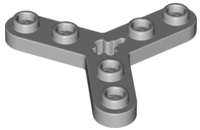 Lego (N) ~ Technic Plate Rotor 3 Blade with Smooth Ends and 6 Studs (Propelle ~ [Light Bluish Gray]