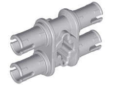 Lego (N) ~ Technic Pin Double with Axle Hole ~ [Light Bluish Gray]