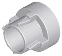 Lego (U) ~ Technic Driving Ring Extension ~ [Light Bluish Gray]