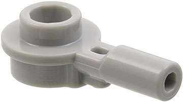 Lego NEW - Bar 1L with 1 x 1 Round Plate with Hollow Stud~ [Light Bluish Gray]