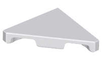 Lego (U) ~ Tile Modified 2 x 2 Wedge Triangular ~ [Light Bluish Gray]