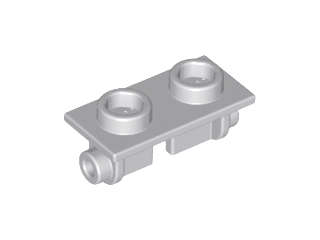 Lego (U) ~ Hinge Brick 1 x 2 Top Plate ~ [Light Bluish Gray]