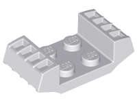 Lego (N) ~ Plate Modified 2 x 2 with Vents ~ [Light Bluish Gray]