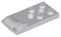 Lego (N) ~ Hinge Plate 2 x 4 with Pin Hole and 2 Holes - Bottom ~ [Light Bluish Gray]
