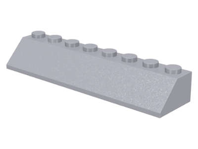 Lego (N) ~ Slope 45 2 x 8 ~ [Light Bluish Gray]