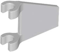 Lego (N) ~ Flag 2 x 2 Trapezoid with Flat Edge ~ [Light Bluish Gray]