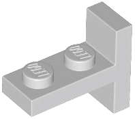 Lego (N) ~ Bracket 1 x 2 - 2 x 1 Centered ~ [Light Bluish Gray]