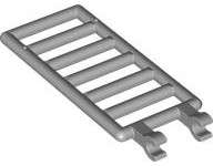 Lego (N) ~ Bar 7 x 3 with 2 Open O Clips (Ladder) ~ [Light Bluish Gray]