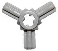 Lego (N) ~ Technic Axle Connector Hub with 3 Axles ~ [Light Bluish Gray]
