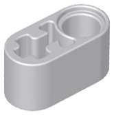 Lego (U) ~ Technic Liftarm Thick 1 x 2 - Axle Hole ~ [Light Bluish Gray]