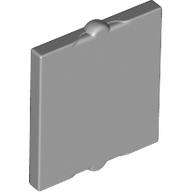 Lego (N) ~ Glass for Window 1 x 2 x 2 Flat Front ~ [Light Bluish Gray]