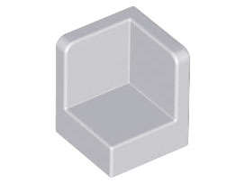 Lego (N) ~ Panel 1 x 1 x 1 Corner ~ [Light Bluish Gray]