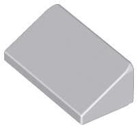 Lego (U) ~ Slope 30 1 x 2 x 2/3 ~ [Light Bluish Gray]