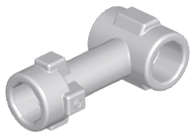 Lego Used - Bar 1L with Top Stud and 2 Side Studs (Connector Perpendicular)~ [Light Bluish Gray]