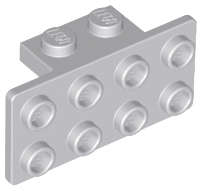 Lego Used - Bracket 1 x 2 - 2 x 4~ [Light Bluish Gray]