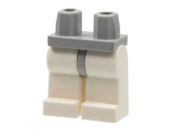 Lego USED - Light Bluish Gray Hips and White Legs