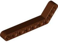Lego (N) ~ Technic Liftarm Modified Bent Thick 1 x 9 (7 - 3) ~ [Reddish Brown]