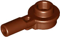 Lego (N) ~ Bar 1L with 1 x 1 Round Plate with Hollow Stud ~ [Reddish Brown]