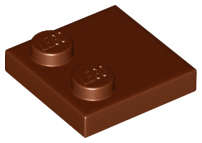 Lego (N) ~ Tile Modified 2 x 2 with Studs on Edge ~ [Reddish Brown]
