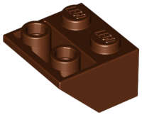 Lego (U) ~ Slope Inverted 45 2 x 2 with Flat Bottom Pin ~ [Reddish Brown]