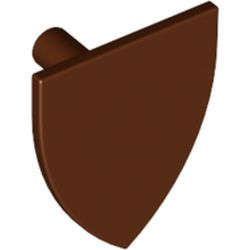 Lego Used - Minifigure Shield Triangular~ [Reddish Brown]