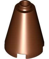 Lego (N) ~ Cone 2 x 2 x 2 - Open Stud ~ [Reddish Brown]