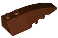Lego (U) ~ Wedge 6 x 2 Right ~ [Reddish Brown]