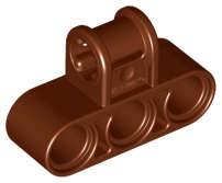 Lego (N) ~ Technic Axle and Pin Connector Perpendicular Triple ~ [Reddish Brown]