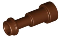 Lego (N) ~ Minifigure Utensil Telescope ~ [Reddish Brown]