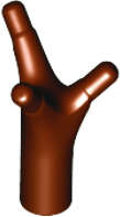 Lego (N) ~ Plant Flower Stem with Bar and 3 Stems Short ~ [Reddish Brown]