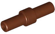Lego (N) ~ Bar 2L with Stop Ring ~ [Reddish Brown]