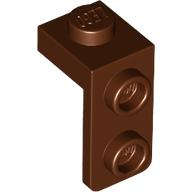 Lego (N) ~ Bracket 1 x 1 - 1 x 2 ~ [Reddish Brown]