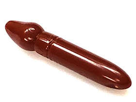 Lego (N) ~ Minifigure Utensil Paint Brush ~ [Reddish Brown]