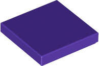 Lego (N) ~ Tile 2 x 2 ~ [Dark Purple]