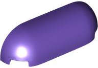 Lego (N) ~ Slope Curved 1 x 4 with Rounded Ends ~ [Dark Purple]