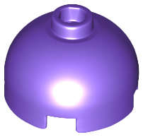 Lego (N) ~ Brick Round 2 x 2 Dome Top ~ [Dark Purple]
