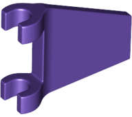 Lego (N) ~ Flag 2 x 2 Trapezoid with Flared Edge ~ [Dark Purple]