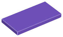 Lego (N) ~ Tile 2 x 4 ~ [Dark Purple]