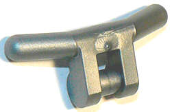Lego (N) ~ Minifigure Utensil Handlebars ~ [Flat Silver]