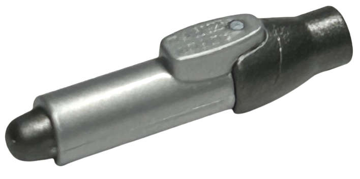 Lego (N) ~ Minifigure Utensil Pen with Molded Pearl Dark Gray Tip and Cap Pattern ~ [Flat Silver]