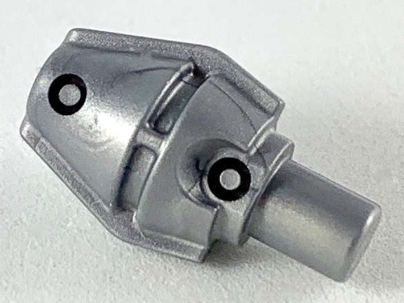 Lego NEW - Minifigure Weapon Smaller Tapered Grenade Tip~ [Flat Silver]