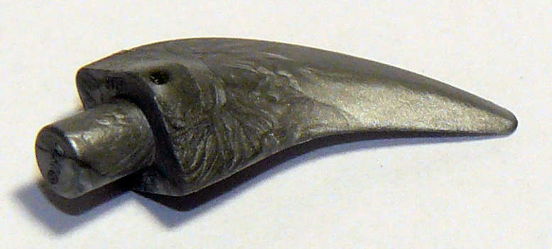 Lego (U) ~ Barb / Claw / Horn / Tooth - Medium ~ [Flat Silver]